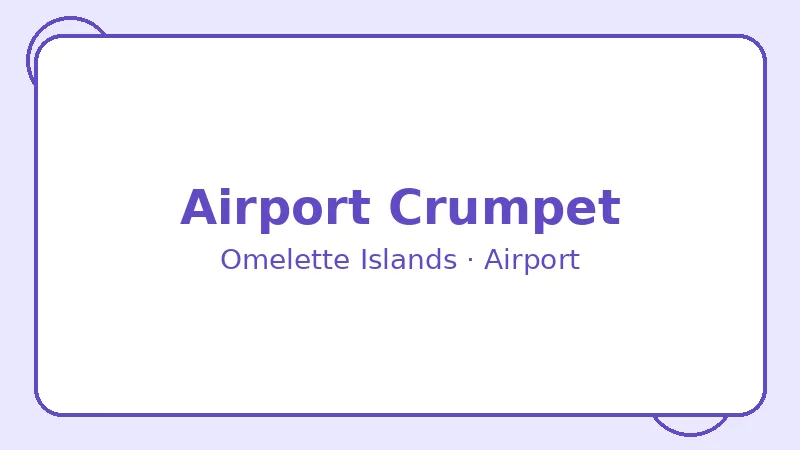 Крампет Airport Crumpet — Omelette Islands