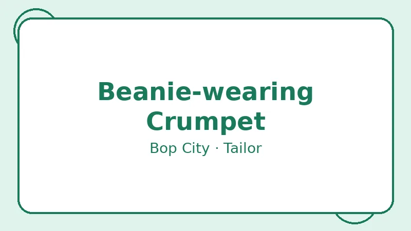 Крампет Beanie-wearing Crumpet — Bop City
