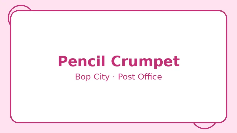 Крампет Pencil Crumpet — Bop City