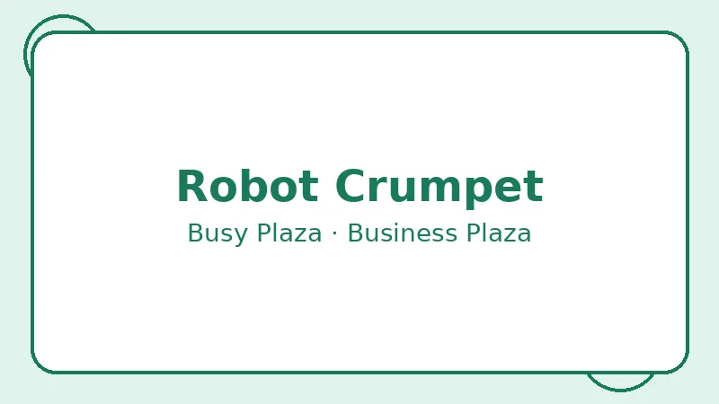 Крампет Robot Crumpet — Busy Plaza
