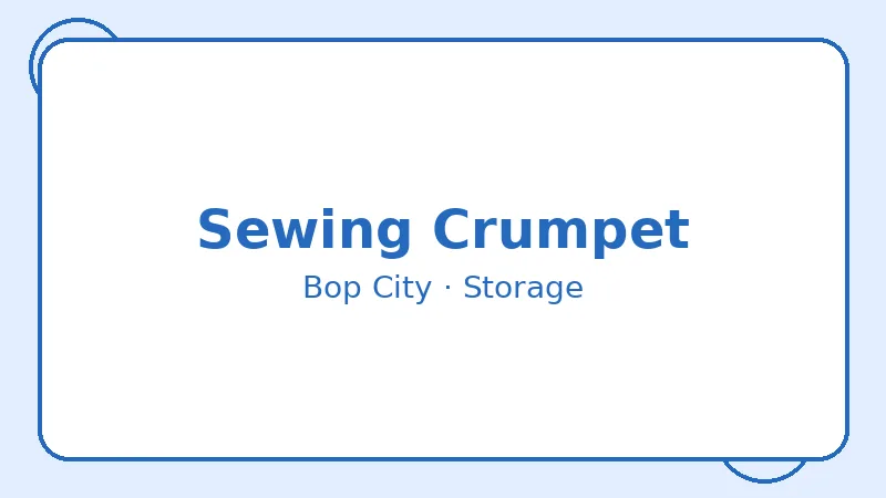 Крампет Sewing Crumpet — Bop City