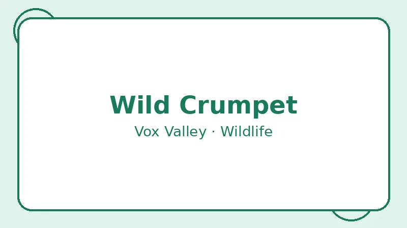 Крампет Wild Crumpet — Vox Valley
