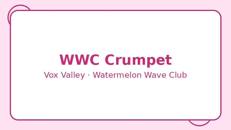 Крампет WWC Crumpet — Vox Valley